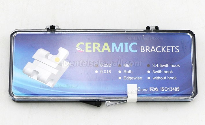 20Pcs/5Pack Dental Orthodontic Ceramic Bracket Braces MBT 022 345 Hooks